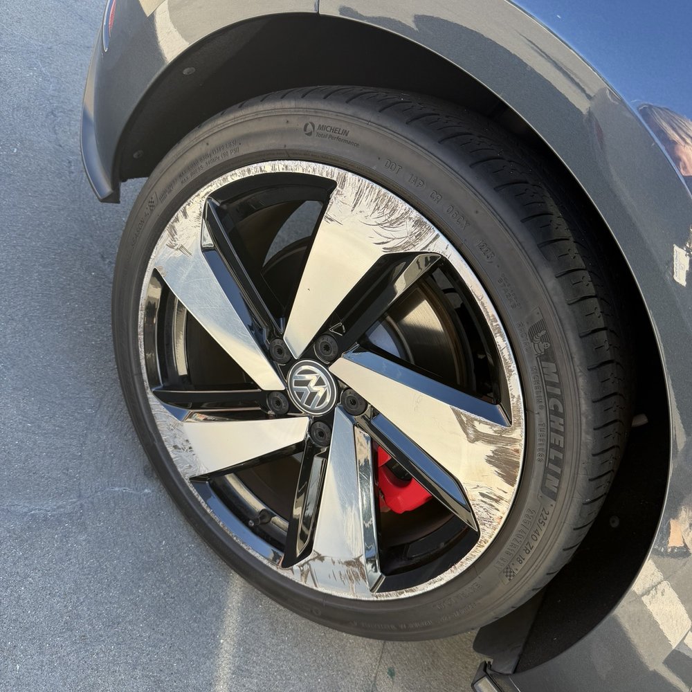 Cal Wheel Technology - Before - Wheel & Rim Repair Near Me - Belmont, California