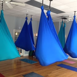 Aerial Class - Yes relaxing in the silks is enjoyable.