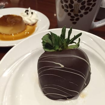 The Buffet - Too many desserts but I just got a flan, strawberry and coffee - Buffets Near Me - Valley Center, California