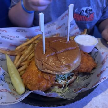 Bubba's 33 - Spicy chicken sandwich - Sports Bars Near Me - Jacksonville, North Carolina Bubba's 33 - Spicy chicken sandwich - Sports Bars Near Me - Jacksonville, North Carolina