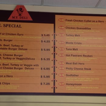 MY Deli - a menu for a restaurant - Delis Near Me - Englewood, New Jersey MY Deli - a menu for a restaurant - Delis Near Me - Englewood, New Jersey