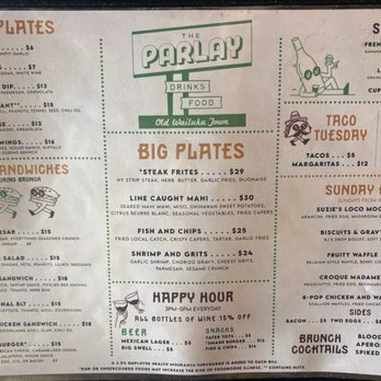 The Parlay - Menu July 2026 - Cupcakes Near Me - Wailuku, Hawaii The Parlay - Menu July 2026 - Cupcakes Near Me - Wailuku, Hawaii