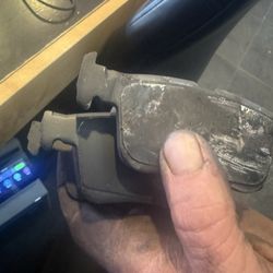 Provided me with these photos of my old / new brake pads (a previous mechanic put the wrong ones on!)