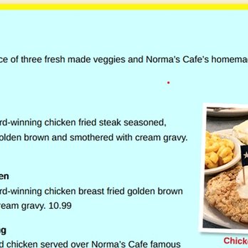 Norma's Cafe - Note the eNORMAous description - American Near Me - Dallas, Texas Norma's Cafe - Note the eNORMAous description - American Near Me - Dallas, Texas