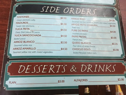 Menu photo 8 Sabor Peruano Fairfield, OH