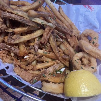 Boston Fish Market - The bottom of the $24 Fried Calamari - Seafood Markets Near Me - Wheeling, Illinois