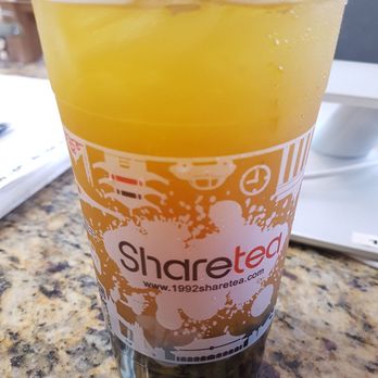 Sharetea - Mango tea with boba - Bubble Tea Near Me - Sugar Land, Texas Sharetea - Mango tea with boba - Bubble Tea Near Me - Sugar Land, Texas