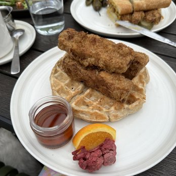 The Plot - Chicken and waffles - Vegan Near Me - Oceanside, California The Plot - Chicken and waffles - Vegan Near Me - Oceanside, California