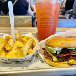 Shake Shack Birmingham - Avocado Bacon Burger, Spicy Cheese Fries, and Strawberry Lemonade