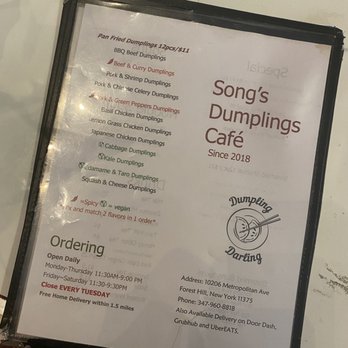 Song's Dumplings Cafe - Dim Sum Near Me - Forest Hills, New York
