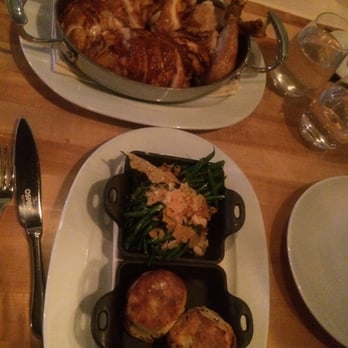 The Osprey - Whole roasted Chicken with green beans and bacon biscuits - Seafood Near Me - Orlando, Florida