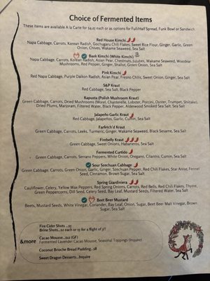 Menu photo 3 Fox Tale Fermentation Project San Jose, CA Menu photo 3 Fox Tale Fermentation Project San Jose, CA