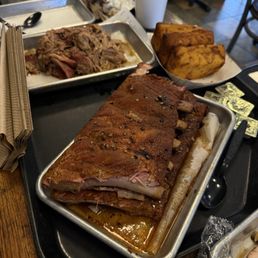 Pork ribs and pulled pork. Pork ribs and pulled pork.