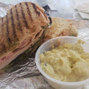 Hugo's Deli - Turkey Havarti Panini with potato salad - Sandwiches Near Me - Torrance, California Hugo's Deli - Turkey Havarti Panini with potato salad - Sandwiches Near Me - Torrance, California