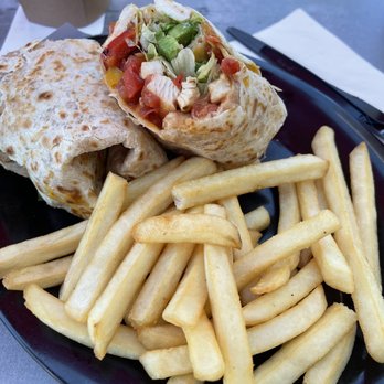 Rooster Café - Grilled chicken wraps very fresh french fries 10 out of 10 - Breakfast & Brunch Near Me - Costa Mesa, California Rooster Café - Grilled chicken wraps very fresh french fries 10 out of 10 - Breakfast & Brunch Near Me - Costa Mesa, California