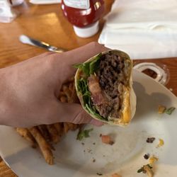 Sharkey's Wing & Rib Joint - Bison Cheeseburger Wrap