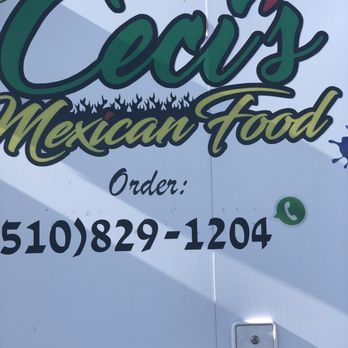 Ceci's Mexican food - Side of food truck - Mexican Near Me - Richmond, California Ceci's Mexican food - Side of food truck - Mexican Near Me - Richmond, California