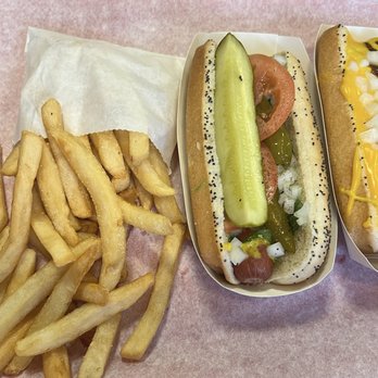 Chicago Hot Dogs - Chile cheese dog, chicago dog, fries - Hot Dogs Near Me - San Antonio, Texas