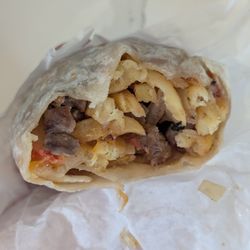 Alberto Jr Mexican Food - California Burrito Interior