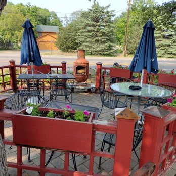 Buona Sera - a patio with tables, chairs, and umbrellas - Italian Near Me - Champlin, Minnesota Buona Sera - a patio with tables, chairs, and umbrellas - Italian Near Me - Champlin, Minnesota
