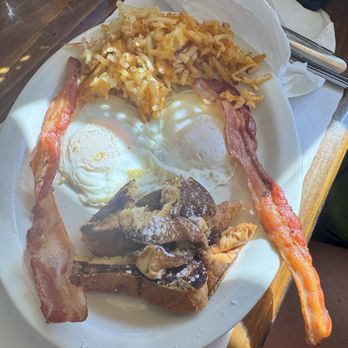 Sahara Cafe - French Toast, Bacon Hash-browns and Eggs (over medium) - Coffee & Tea Near Me - Ocean City, Maryland Sahara Cafe - French Toast, Bacon Hash-browns and Eggs (over medium) - Coffee & Tea Near Me - Ocean City, Maryland