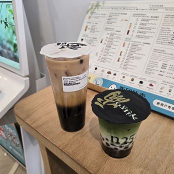 N25 Nitro Tea - Brown sugar boba and coconut matcha - Coffee & Tea Near Me - Edison, New Jersey
