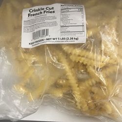 $5.19 for a huge 5lb bag of crinkle cut fries