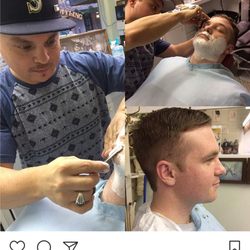 Olympian Barbershop - Straight razor shave