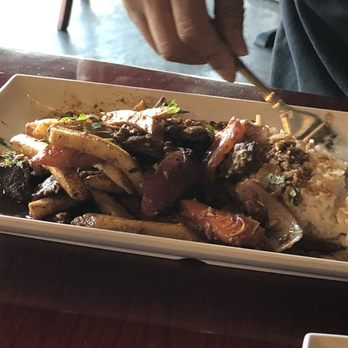 Las Brasas - Filet mignon with rice - Latin American Near Me - Decatur, Georgia