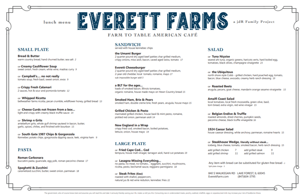 Menu photo 7 Everett Farms Lake Forest, IL Menu photo 7 Everett Farms Lake Forest, IL