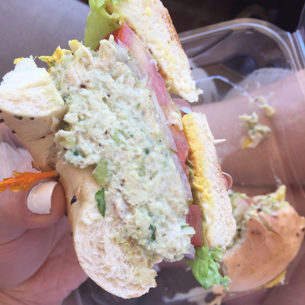 Western Bagel - Yummmmmmy tuna salad on an onion bagel - Bagels Near Me - Chatsworth, California Western Bagel - Yummmmmmy tuna salad on an onion bagel - Bagels Near Me - Chatsworth, California