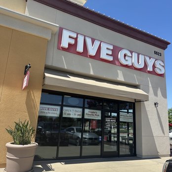 Five Guys - Walking in.... - Burgers Near Me - Fresno, California