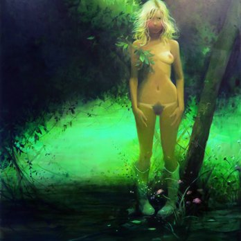 Aspen Art Museum - Lisa Yuskavage; In the Park; 2014; oil on linen - Art Museums Near Me - Aspen, Colorado