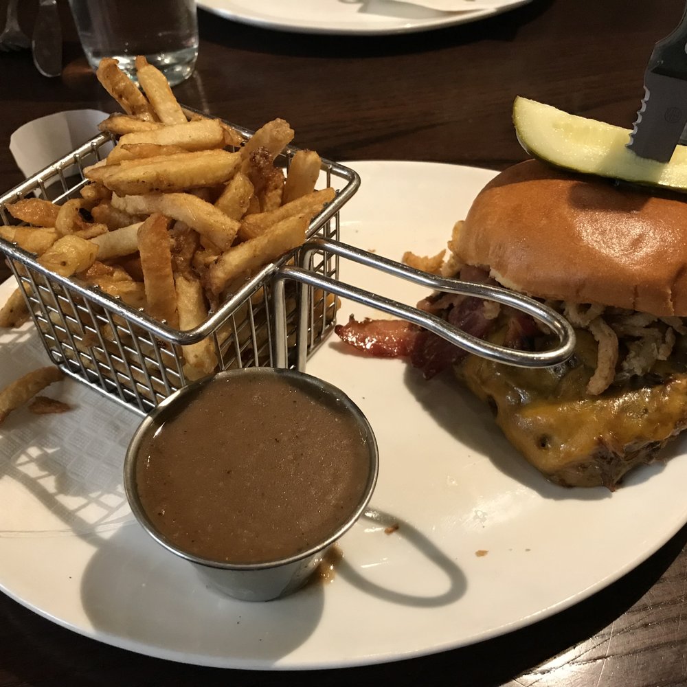 4th Spot Kitchen & Bar - Notorious PIG Sandwich with fries and gravy - Canadian (New) Near Me - Calgary, Alberta