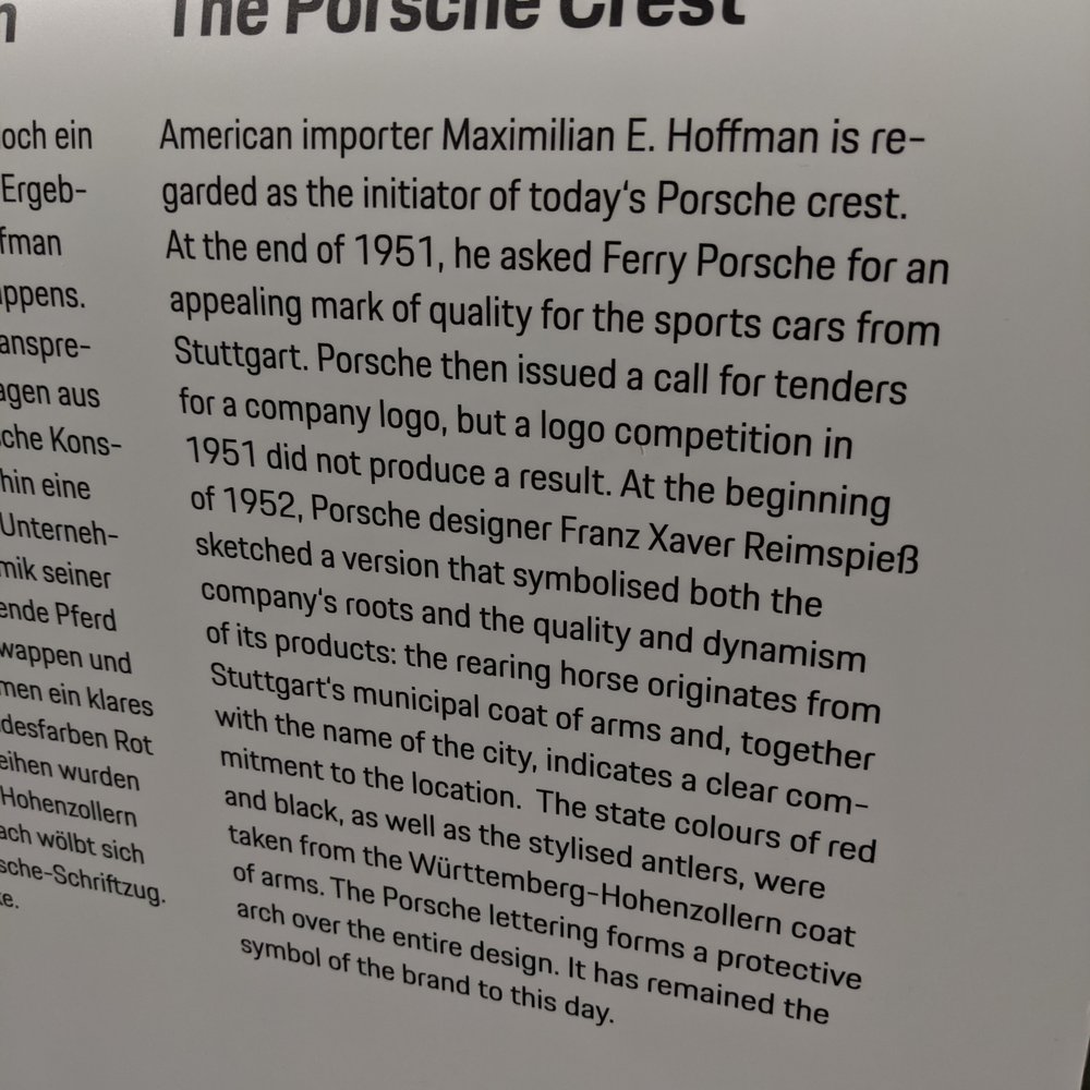 Porsche Museum - If you're not familiar with the story behind the Porsche crest and logo - Museums Near Me - Stuttgart, BW Porsche Museum - If you're not familiar with the story behind the Porsche crest and logo - Museums Near Me - Stuttgart, BW