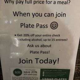 Plate pass Plate pass