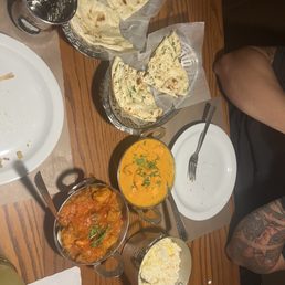 Raj's Chicken and Chicken Masala.