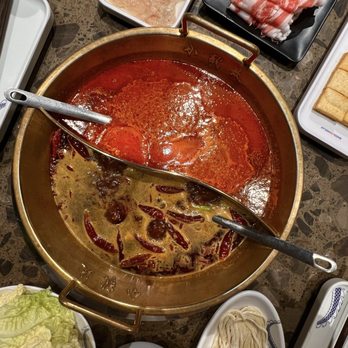 Shoo Loong Kan - Tomato / Spicy Broth Combo - Hot Pot Near Me - Flushing, New York