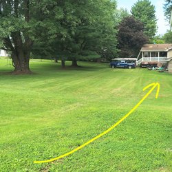 Maverick Roofing - What appears to be at-will, unnecessary truck and trailer tread across our yard.