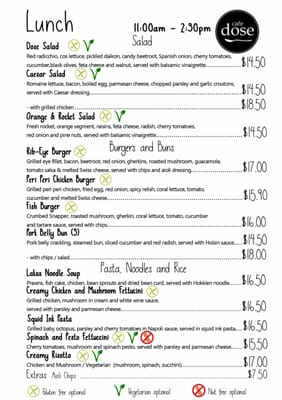 Menu photo 1 Cafe Dose Herston, QLD