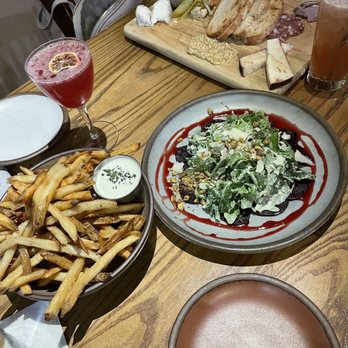 Chestnut - truffle fries, beet salad, charcuterie - New American Near Me - Asheville, North Carolina