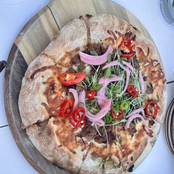 House Without A Key - Flat bread with hoisin pulled pork - Seafood Near Me - Honolulu, Hawaii House Without A Key - Flat bread with hoisin pulled pork - Seafood Near Me - Honolulu, Hawaii