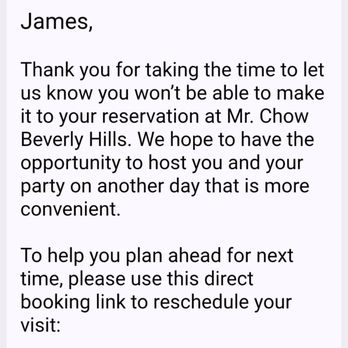 Mr Chow - The insulting email I received the day after I spent $400 on dinner for two. - Chinese Near Me - Beverly Hills, California Mr Chow - The insulting email I received the day after I spent $400 on dinner for two. - Chinese Near Me - Beverly Hills, California