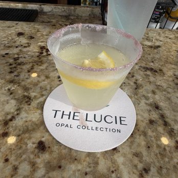 The Lucie - Lemon drop martini poolside. Made by Gina - Hotels Near Me - Jensen Beach, Florida The Lucie - Lemon drop martini poolside. Made by Gina - Hotels Near Me - Jensen Beach, Florida