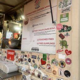 The menu