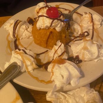 Acapulco Mexican Restaurant - Fried ice cream - both boys were disappointed it wasn't crunchy but enjoyed the sauce - Mexican Near Me - Andover, Minnesota
