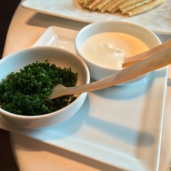 Caviar Russe - Chives, creme fraiche - New American Near Me - New York, New York Caviar Russe - Chives, creme fraiche - New American Near Me - New York, New York