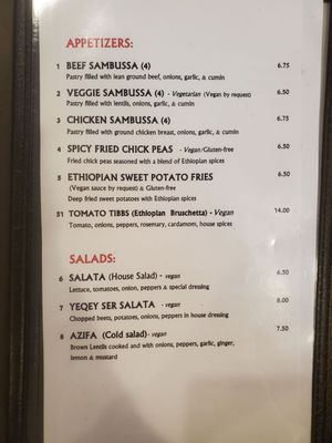 Queen of Sheba Ethiopian Cuisine by null
