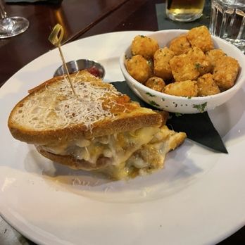 The Merc - Grilled cheese with tater tot's - American Near Me - Saratoga Springs, New York The Merc - Grilled cheese with tater tot's - American Near Me - Saratoga Springs, New York