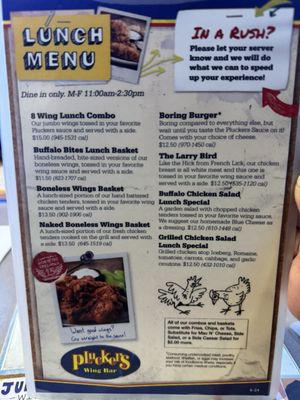 Menu photo 7 Pluckers Wing Bar - Landmark San Antonio, TX Menu photo 7 Pluckers Wing Bar - Landmark San Antonio, TX